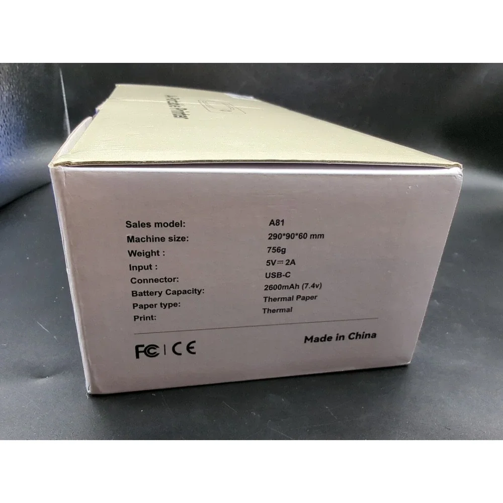 Bisofice A4 Portable Thermal Printer Wireless & USB 2